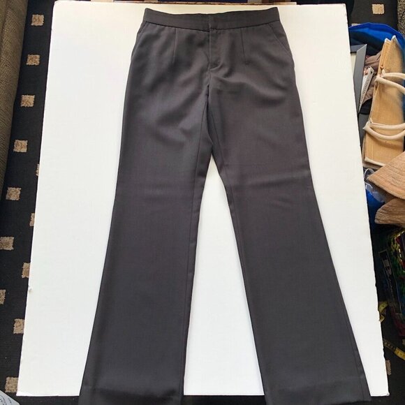 VALENTINO CHRISTY PARIS Women 3 Piece Custom Made Suit  Dark Grey  Black Line SM - Picture 12 of 16